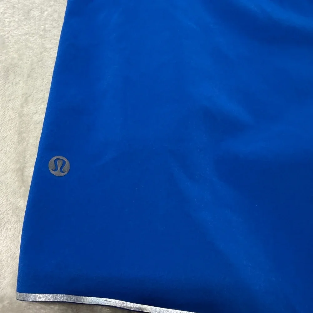 Lululemon Mens Surge Lined Running Shorts Blue 6 Inch Inseam Size Small Running